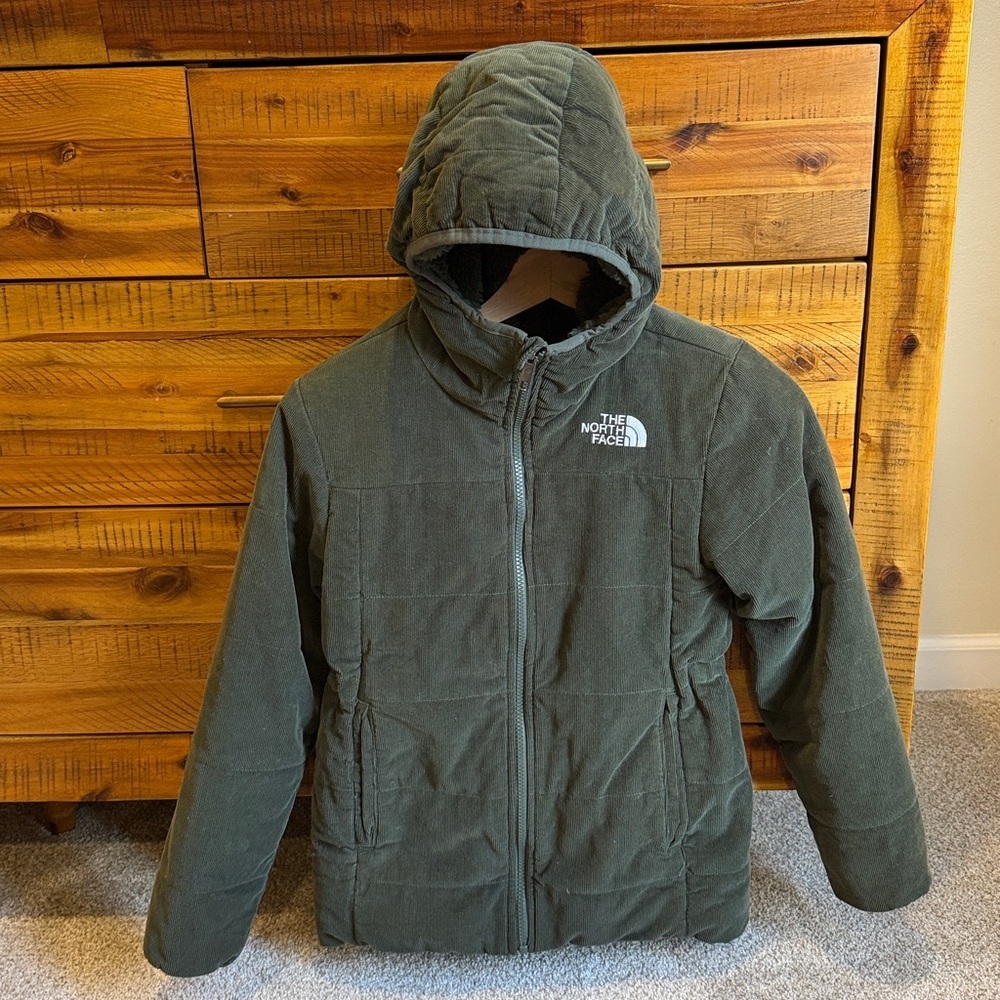 The North Face Girls Mossbud Reversible Water Repellent Hoodie Parka - Picture 2 of 7